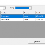 Document Filter List of print jobs